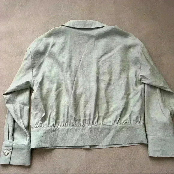 Marc New York Mint green blouse jacket size M - Picture 4 of 8